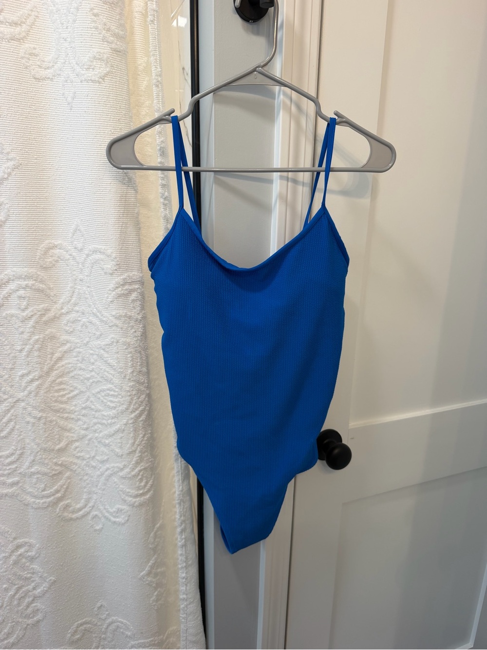 H&M Women’s Blue One-Piece Swimsuit Spaghetti Strap